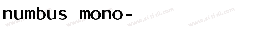 numbus mono字体转换